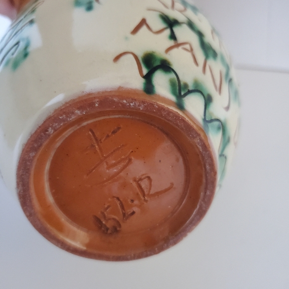 Vintage Scandinavian Pottery Pitcher Jug Hand Painted GABRIEL BURMEISTER Signed - Picture 7 of 8